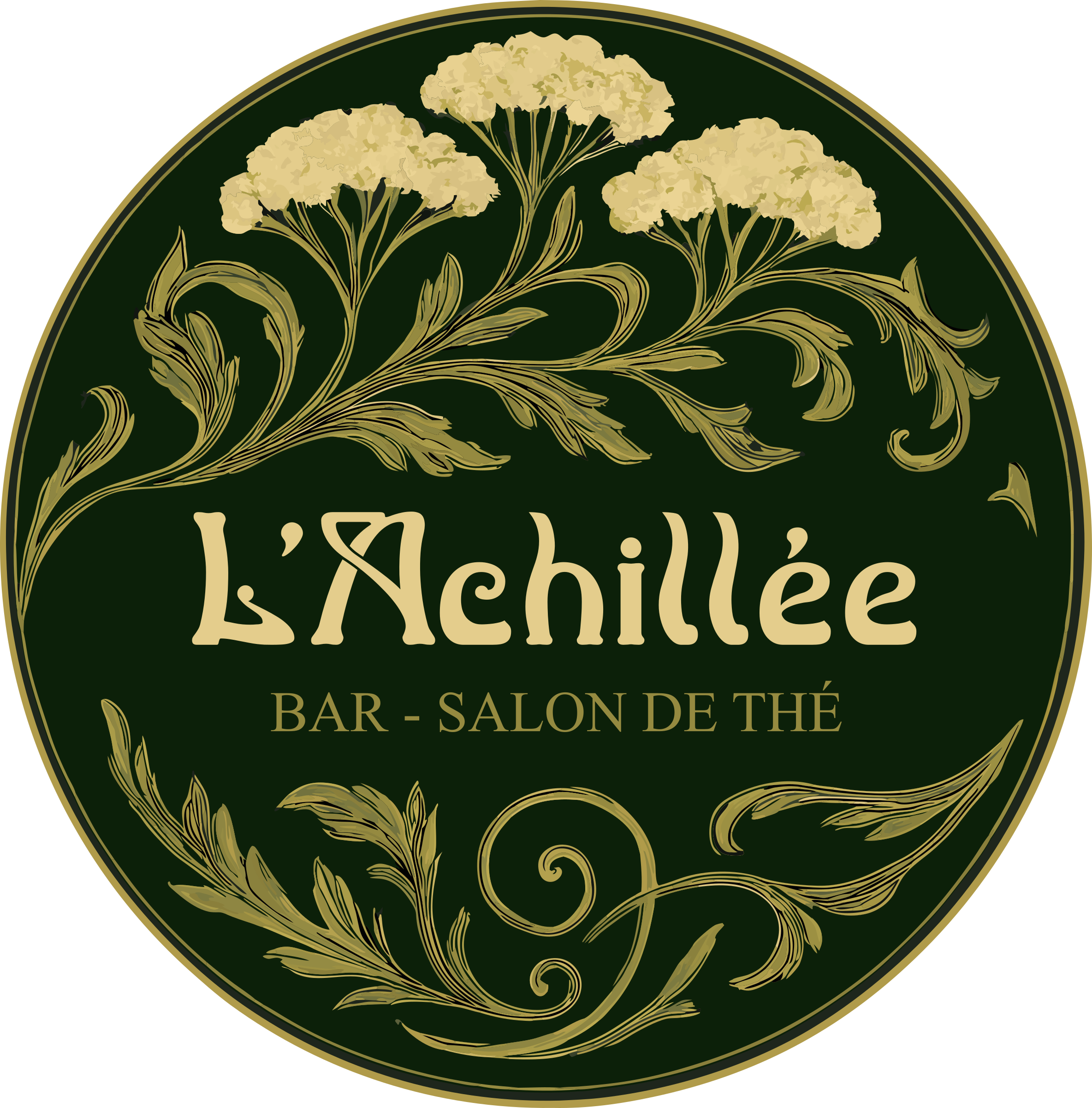 Logo L'Achillée - Bar et Salon de thé à Muël